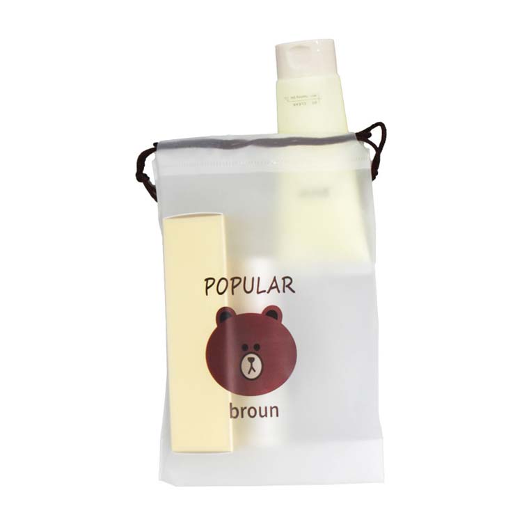 Frosted Drawstring Storage Pouch